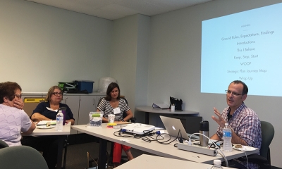 A morning workshop facilitated by Geoff DiMasi and Kate Clayton from P’unk Ave