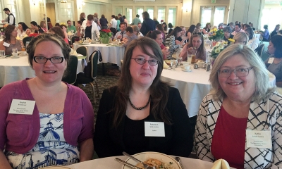 (from the left) Sophie Brookover, Rebekkah Smith Aldrich and Kathy Schalk-Greene