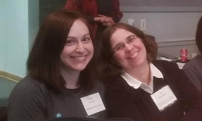 Erica Krivopal (Piscataway Public Library) and Jen Schureman (Gloucester County Library System)