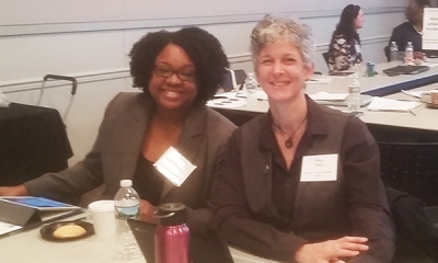 Tiffany McClary (State Library) and Selwa Shamy (Somerset County Library System)