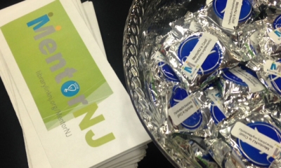 MentorNJ at Rutgers SC&I Career EXPO - Brochure & Peppermint patties